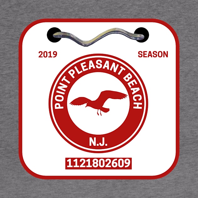 Point Pleasant Beach New Jersey Beach Badge by fearcity